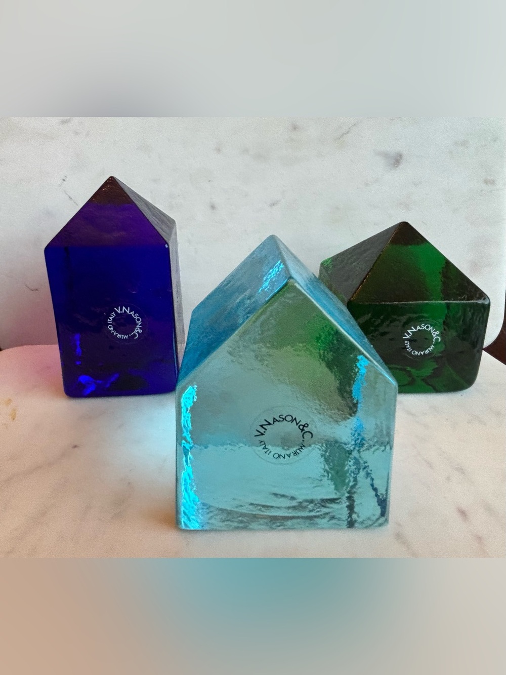 Murano Glass Objects by Carlo Nason for v. Nason & Co, 1970s, Set of 3